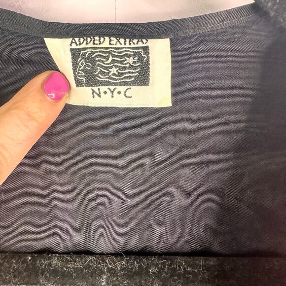 Vintage Halloween Teacher Vest, witch Novelty Print Added Extras NYC, 90s smal - Picture 2 of 5